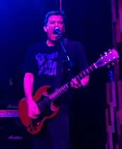Agnew performing live at The Observatory, in 2014
