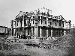 Construction of the Shams-ol-Emareh, ordered by Naser al-Din Shah Qajar, Tabriz.