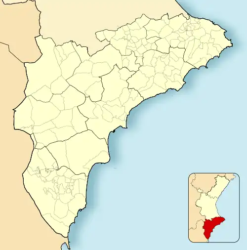 Elx / Elche is located in Province of Alicante