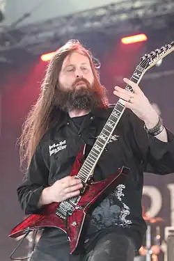 Herbert performing with All That Remains in 2013