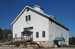 The historic Allis Barn at the Old Barn Resort in Carrollton Township