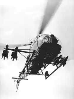 SS.11 armed Alouette II in German service