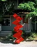 "Alpha Helix For Linus Pauling", sculpture of an alpha helix