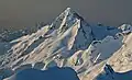Alpha Mountain seen from the shoulder of Pelion Mountain