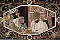 Altar frontal of the central altar: Bishop Bartholomew enters Vicenza