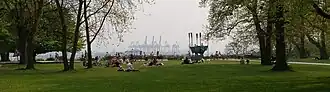 Image 13Altona Balkon, overlooking Hamburg Harbour at a height of 27&nbsp;m (89&nbsp;ft) above the Elbe (from List of parks and gardens in Hamburg)