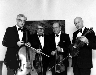 Brainin (second from the left) with the Amadeus Quartet