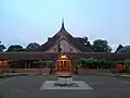 Temple of Amaravati Monastery UK seen from within cloister