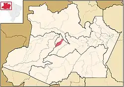 Location of the municipality inside Amazonas