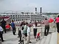 American Queen docked in Memphis, Tennessee in April 2012.