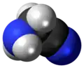 Spacefill model of aminoacetonitrile