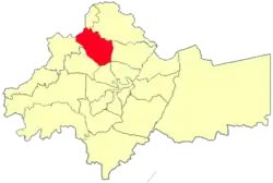 Location of the district in Amman
