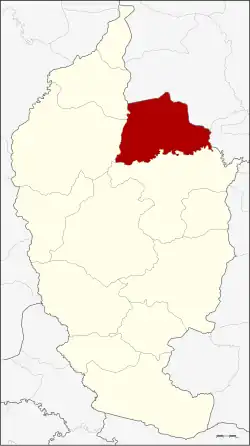 District location in Maha Sarakham province