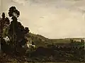 An Old Chapel in a Valley by Théodore Rousseau (c. 1835)