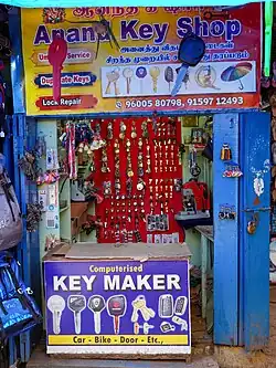 Locksmith makes replacement keys