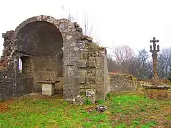 The ruins of the priory in Sancy