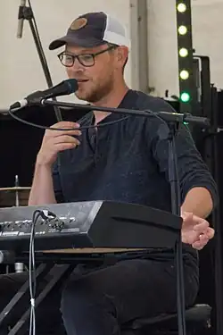 Andrew Peterson performing in 2019