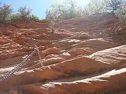 Angels Landing trail including chain cables