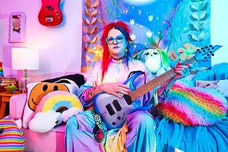 Angel Marcloid in her studio, 2023