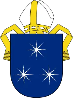 Coat of arms of the Anglican Diocese of Auckland[120][121]