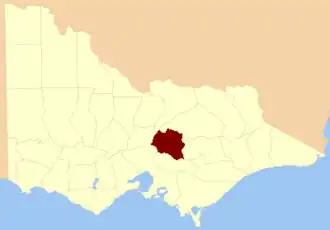 Location in Victoria
