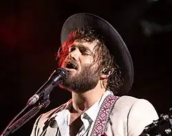 Stone performing in 2018