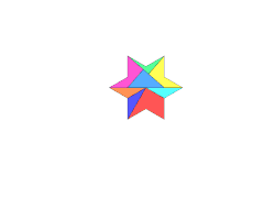 Animation of hinged dissection from hexagram to triangle to square