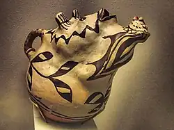 Animorphic effigy jar produced by the people of the Cochiti Pueblo at The Field Museum in Chicago, IL