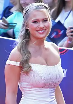 Nissen on the red carpet of the Eurovision Song Contest 2017