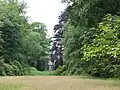 Back approach to the main house