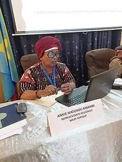 Annie Matundu, WILPF Africa Representative.