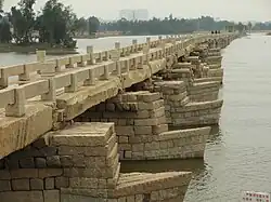 The Anping Bridge of Quanzhou, Fujian, completed in 1151