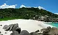 The lovely beach of Anse Marron