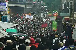 Image 49Protesters in Antananarivo, 24 January 2009 (from History of Madagascar)
