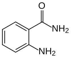 Skeletal formula of anthranilamide