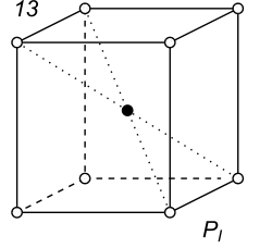 Black-white (antisymmetric) 3D Bravais Lattice number 13 (Orthorhombic system)