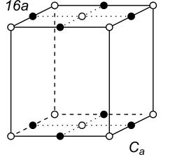 Black-white (antisymmetric) 3D Bravais Lattice number 16a (Orthorhombic system)