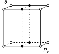 Black-white (antisymmetric) 3D Bravais Lattice number 5 (Monoclinic system)