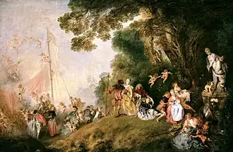 Antoine Watteau, The Embarkation for Cythera, 1718–1721