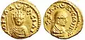 12mm gold coin noteworthy for Aphilas' frontal position.