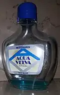 "Williams Aqua Velva" in 100 ml glass bottle (marketed in Italy)