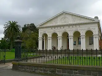 Former Shire Hall. Barkly Street, Ararat