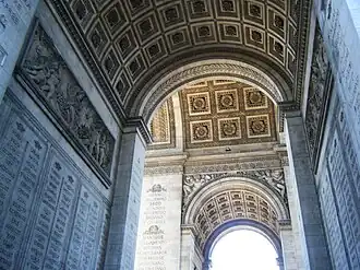 Ceilings of the great and small archways