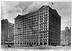 Arcade Building and pedestrian bridge to Broad Street Station, Philadelphia (1901–02, demolished 1969).