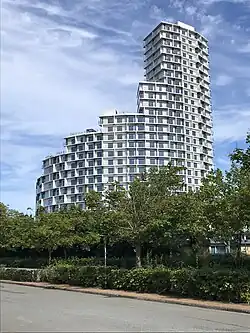 The Archouse co-living high-rise (2023) is a new landmark for Aarhus N