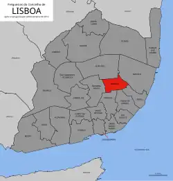 Location of Areeiro