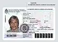 Older Argentine identity cards for Falkland island veterans. Intead of a "Distinctive seal", it just had a legend.