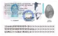 Pre-biometric resident DNI specimen for a temporary foreigner.