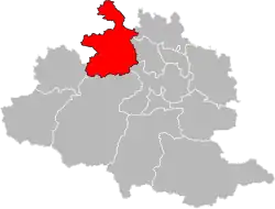 Situation of the canton of Arize-Lèze in the department of Ariège