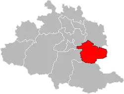 Situation of the canton of Pays d'Olmes in the department of Ariège